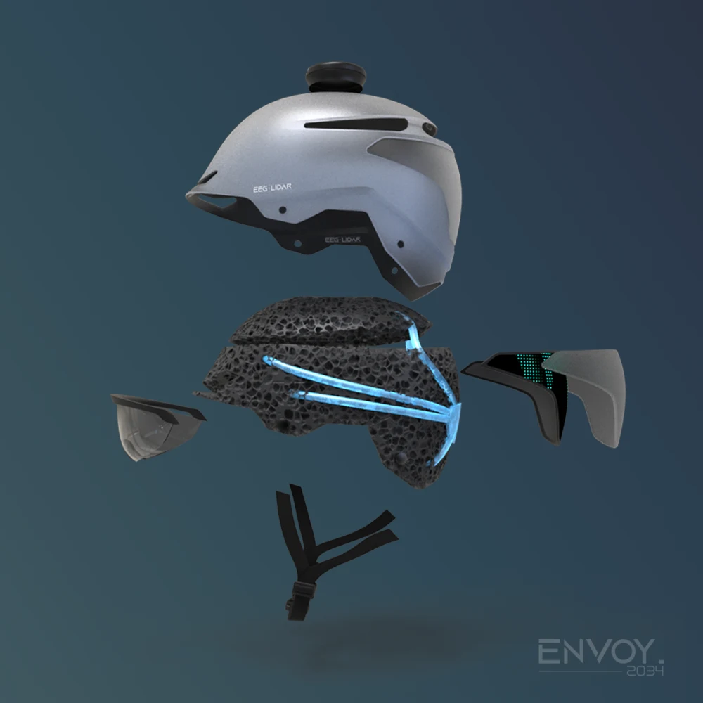 envoy futuristuc helmet